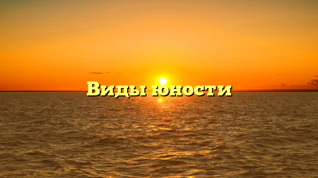 Виды юности